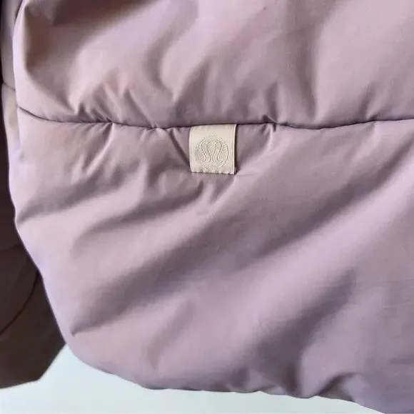 Lululemon hooded insulated wrap size 14 Heathered light orbit Primaloft 2023 - Picture 8 of 15